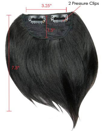 Side Swept Clip In Hair Fringe