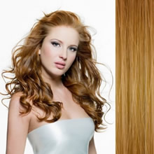 Extensiones de cabello con clip 18" (45cm) - recto color #27 miel rubia 120g