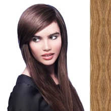 Side Swept Clip In Hair Fringe color #18 dark ash blonde