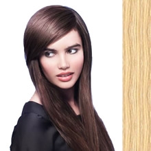 Side Swept Clip In Hair Fringe color #613 light pale blonde