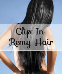 Clip in REMY Hair Extension Black